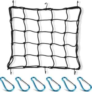 15인치 x 카고 네트 30인치 30인치까지 늘어남 모터사이클 자전거 ATV를 위한 3인치 소형 메쉬 및 6개의