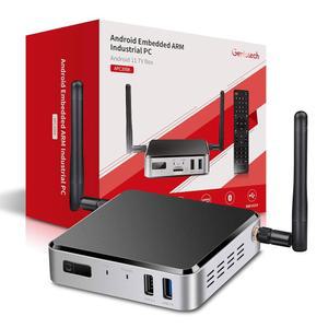 Geniatech APC39K Android TV 박스, 4K 울트라 HD 스트리밍 미디어 플레이어, 2GB RAM 16GB ROM의 팬리스 미니 PC 및 디지털 사이니지 플레이어, 듀얼 WiFi 및 Bluetooth 5.0 지원