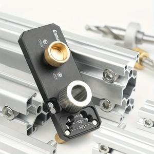 알루미늄 프로파일 트랙 드릴 가이드, 슬라이더 및 M10 카운터싱크 스텝 20 #30 #40 # 수직 펀처