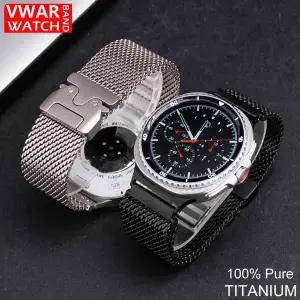 호환   워치 8 40mm 44mm 8 클래식 46mm용 100% 순수 티타늄 밀라니즈 루프 밴드 틈새 없는 천연 티타늄 스