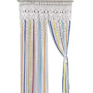 라메 문발 손으로 짠 커튼 태트리 벽장식 가리개 가림막 웨딩 코튼 보헤미