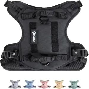 2026년 신판 페이 앤 이브 클래식 도그 하네스 - 퀵 릴리스 버클 3점 노 풀 컨트롤 헤비 듀티 900D 나일론