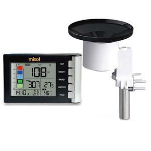 무선 우량계 레인 온도 LCD 디지털 디스플레이 강우량 게이지