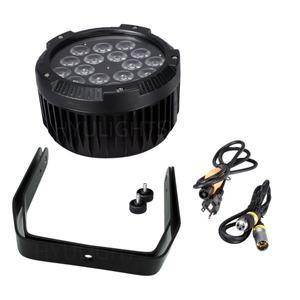 알루미늄 IP65 방수 LED 파 라이트 18x18W RGBWAUV DMX512 18X12W 제어 전문 무대 DJ 장비 디스코 야외 워