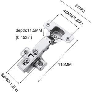 스트레이트 암 풀 커버리지 힌지 도어 옷장 쿠션 자동 조정 무소음 버퍼 댐퍼 하드웨어 가구