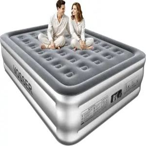 펌프가 내장된 VOSSER 에어 매트리스 퀸 3분 만에 폭파 18인치 높이의 셀프 인플레이터 가정용 휴대용