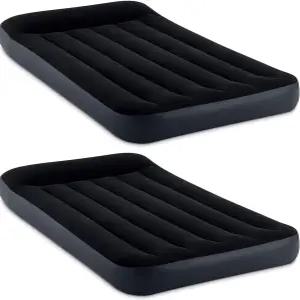 인텍스 듀라 빔 베개 휴식 클래식 인플레이터 블로우 업 매트리스 에어 베드 내부 내장 펌프 트윈2팩