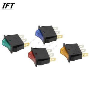 LED 조명 포함 SPST 로커 스위치 KCD3 220V ON/OFF 단극 단일 투척 2 포지션 3 핀 1 개