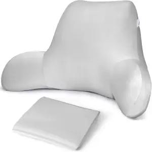 큰 등받이가 있는 쿨링 리딩 베개 커버 남편 베개용 부드러운 교체용 슬립 탈착식 및 세탁기 사용 가능