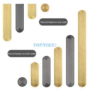 모던 스타일의 이중 색상 가구 손잡이, 옷장 및 캐비닛 도어 구리색 알루미늄 합금 T자형