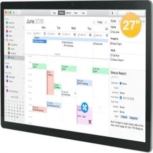 TouchWo 27인치 터치스크린 디지털 캘린더 및 벽 플래너 안무 차트 작업 일정을 위한 스마트 화이트보드