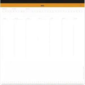 Rhodia - Ref 194041 날짜가 지정되지 않은 주간 데스크 패드 프리미엄 80 GSM 백서 16 1/2 x 12 1/8 60장