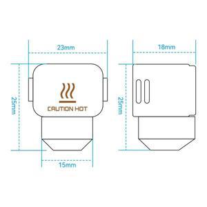밤부랩 A1/A1 미니 실리콘 노즐 키트, A1 핫엔드 단열 케이스 커버 3D 프린터 부품