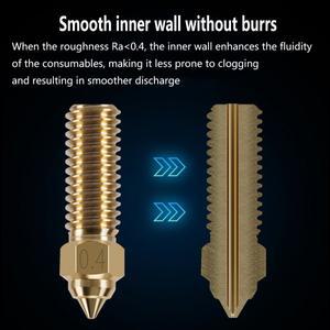 Ender 3 V3 KE 황동 노즐 0.4/0.6/0.2/0.8/1.0/1.2mm 혼합 Creality K1/K1-Max 3D 프린트 핫엔드 액세서리