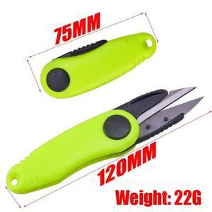 빠른 매듭 도구 새우 모양 접이식 낚시 가위 텔레스코픽 로프 키트 라인 커터 클리퍼 니퍼 태클