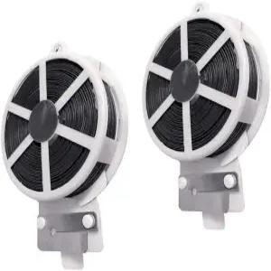 JDYYICZ 식물 트위스트 타이와 커터 2팩 식물을 위한 정원 타이 가드닝 블랙 총 328피트