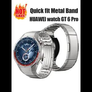 호환  화웨이 워치 GT 6 프로 46mm 퀵핏 손목시계 밴드용 티타늄 메탈 스트랩 팔찌 코레아 풀세라스 화웨이