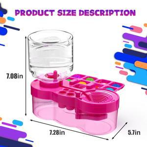 배수 버튼이있는 새로운 페인트 브러시 클리너 자동 물 순환 청소 기계 버킷 아트 도구