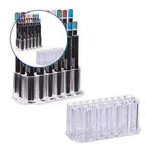 쌍문상회 정리편한 네일 브러쉬 받침대 붓꽂이 정리 거치 스탠드