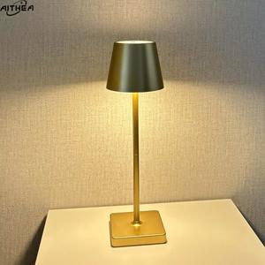 LED 충전식 테이블 램프, 무선 터치 데스크탑 침대 옆 분위기 야간 조명, 침실 서재 사무실 바, 야외 클럽