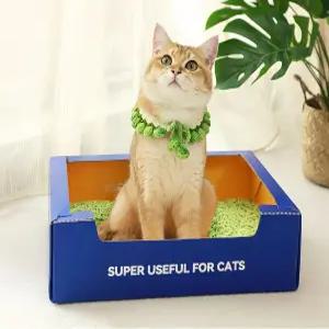 펫포포 일회용 고양이 쓰레기통 1개 초경량 방수 여행 및 실내 사용에 편리합니다!