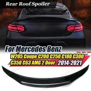 호환  W205 쿠페 자동차 뒷 트렁크 스포일러 지붕 립 테일 윙 메르세데스 C 클래스 C180 C200 C250 C300 C3