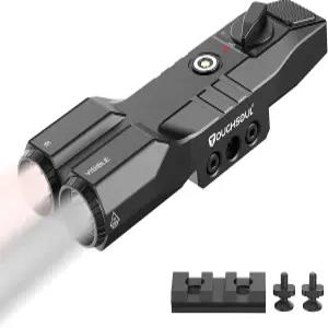 터프소울 MLOK 피카티니 장착 1450루멘 손전등 940nm IR 일루미네이터 적외선 콤보 충전식 배터리가 내장된