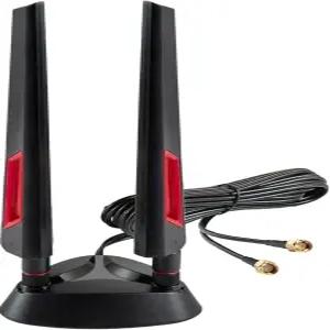 PC 데스크톱 컴퓨터 마더보드 WiFi 라우터용 6 6E 트라이밴드 2.4GHz/5GHz/6E 마그네틱 베이스 안테나