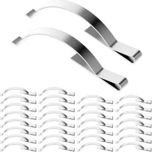 창문 스크린 텐션 스프링 30개 코너 마운트 평평한 스테인리스 스틸 클립으로 알루미늄 채널에서 창문이