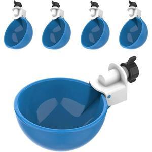 5PCS 가금류 키트 자동 치킨 급수기 마시는 그릇 먹이 Supplie Waterer
