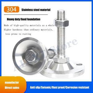 헤비 듀티 조절식 발 고정 컵, 304 스테인레스 스틸, 기계 장비, 수평 지지대 패드, 직경 30mm, 60mm