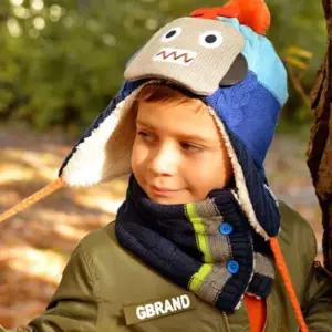 플라이봇 아동 귀달이 모자 키즈 겨울 방한 털모자 xLz5+5hPg