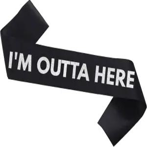 이혼 또는 은퇴용 새시를 떠납니다 여기서 벗어났어요 드디어 2026년 졸업식 장식품 클래스 졸업 축하해요