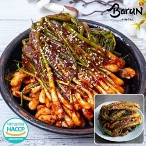 참바른김치 프리미엄 국내산 파김치1kg+여수갓김치1kg