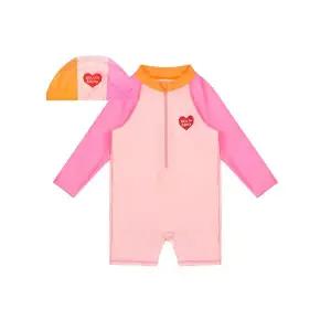 매장판매전용 BELITANBOYS BB하트컬러블럭 모자오버롤스윔수트세트 BK5HMW72LP