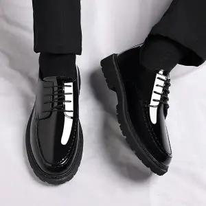 [모로엠] 유광 클래식 남성 더비 슈즈 DMC-SE-QDD592