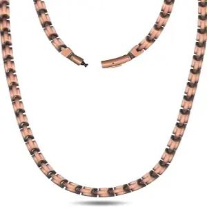 남성 여성용 페라코 구리 목걸이 99.99 순도 자성 체인 3500 가우스 초고강도 네오디뮴 자석 사이즈 조절