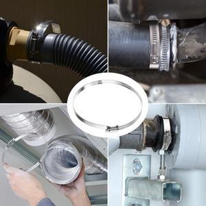 8mm ~ 120mm 스테인레스 스틸 드라이브 호스 클램프 조정 가능한 워터 파이프 트라이 기어 웜 연료 튜브