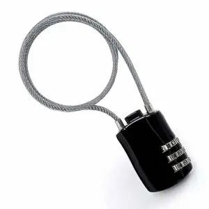 WL 미니 3자리 다이얼 비밀번호 자전거 와이어락 자물쇠