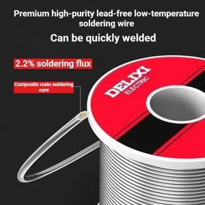 프리미엄 고순도 저온 납땜 와이어, 2.2% 플럭스, 가정용 전자 제품 수리 및 적합