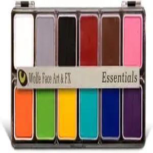 울프 FX 12색 메이크업 팔레트 - 페이스 바디 페인트 키트 필수품