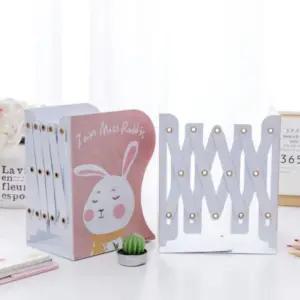 동물 캐릭터 자바라 대형 특대형 접이식 길이조절 책꽂이