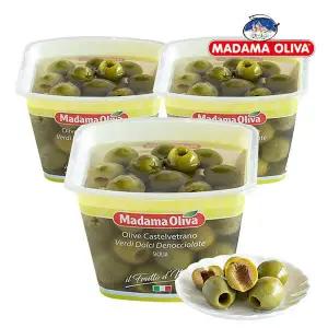 [보라티알]냉장) 마다마 피티드 그린카스텔 올리브 480g (고형량 200g) x3개