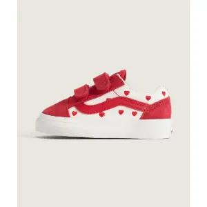 매장정품 [브랜드명] VANS KIDS 올드스쿨 V 토들러_레드 핫 발렌타인스 레이싱레드트루화이트 VN000CTGJV61