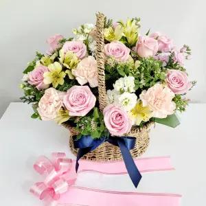 이지플라워 꽃바구니 알콩달콩사랑 생일 축하 선물 꽃배달