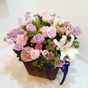 이지플라워 꽃바구니 핑크빛사랑 생일 축하 선물 사랑고백 꽃선물 기념일 꽃배달