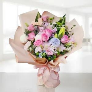 이지플라워 꽃다발 너에게 기념일 고백 축하 생일 선물 꽃배달