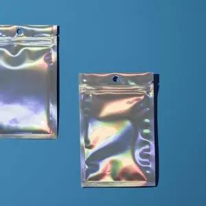 [룽스]소품정리포장 홀로그램 지퍼백 25x35cm