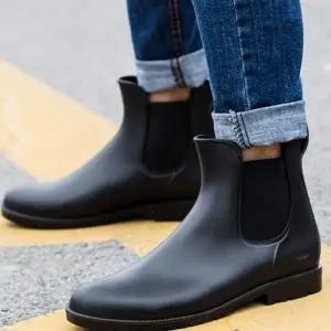 [룽스]남성장화 패션장화 장마철 방수신발 2컬러