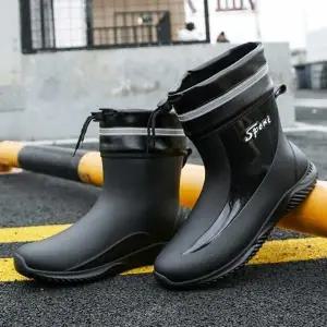 [룽스]장마철 여름 레인 부츠 숏 발목 장화 코디